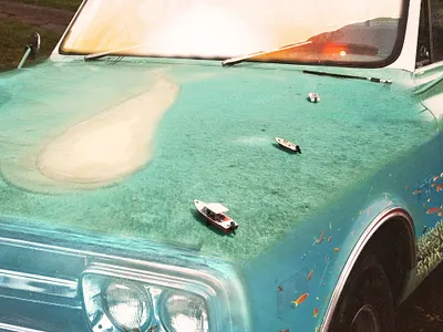 vacationcar adobe adobe photoshop car graphic graphic art graphic design graphics sea vacation