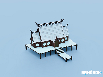 Port House 3d 3d art environment art environmental game art game asset gamedesign house ice illustration magicavoxel nordic ntfs sandbox snow viking voxedit voxel voxel art voxelart