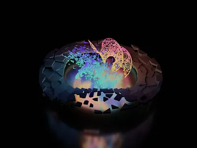 Nova | Digital Artwork (01) 3d 3d art abstract art conceptual cryptoart digital art generative nft nfts parametric parametricdesign