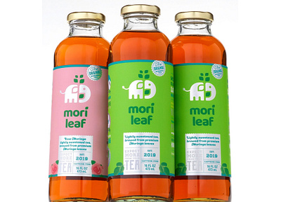 Mori Leaf branding label moringa packaging tea