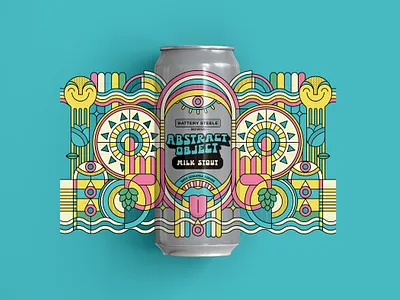 Abstract Object, Flavor 2 abstract beer can beer label geometric label milk stout stout