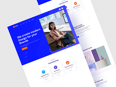 Netro - Landing Pages V.02 clean creative agency design inspiration digital agency landingpage minimal minimalism minimalist typogaphy ui uidesign