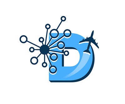 DSA Logo aviation blue data science logo