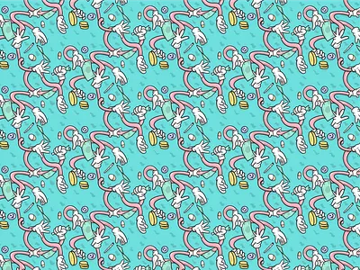 Eternal Pursuit of Money illustration pattern pattern art