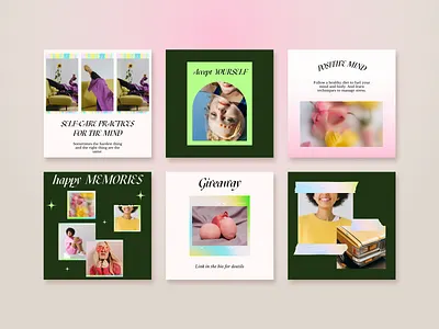 Instagram Posts & Stories art direction blogger blogger template brand identity branddesign branding design inspiration graphicdesign instagram feed instagram posts instagram stories instagram story template instagram template quote design social media design social media pack visual design