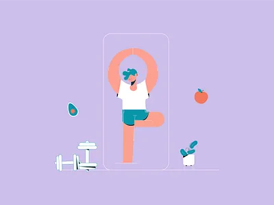 How to Create a Workout App1 animalsketch app art design drawing illustration illustration art sketch vector web