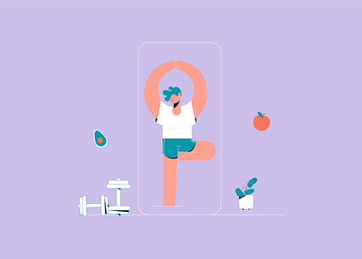 How to Create a Workout App1 animalsketch app art design drawing illustration illustration art sketch vector web
