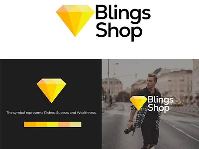Blings Shop Logo brand design branding logo logo brand logo design logotype
