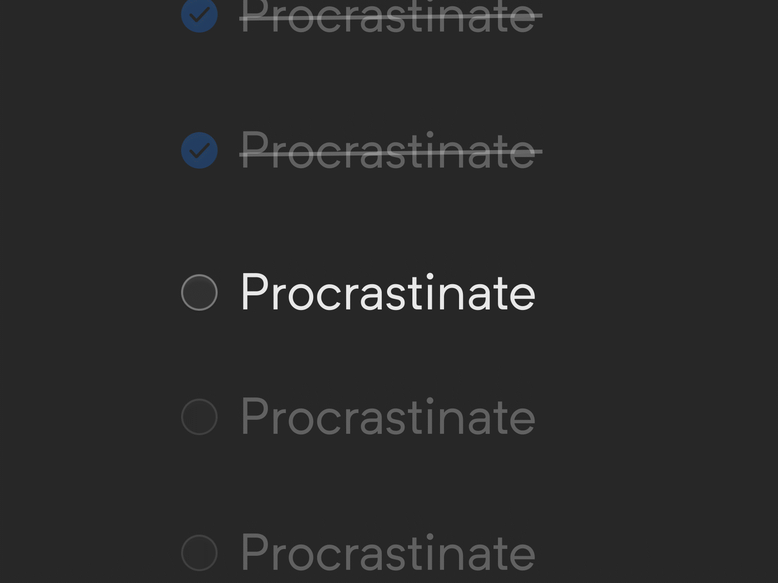 Uninvited to-do list guest after effects everydays motion design motion graphics uidesign