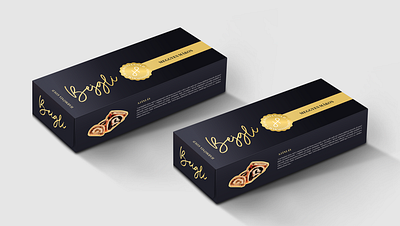 Poppy seed roll packaging box branding food gold harmonia package packaging packaging design poppy poppyseed sweet sweets