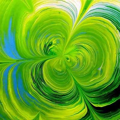 Shamrock ☘️~ Happy St. Patrick's day! ~ Split cup acrylic pour p acrylic acrylic paint art design fluid art paintings pouring shamrock stayhome tutorial