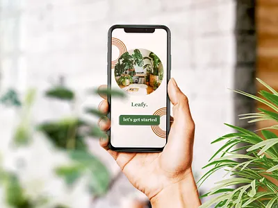 Leafy - Mobile App UI Design app design ui ux