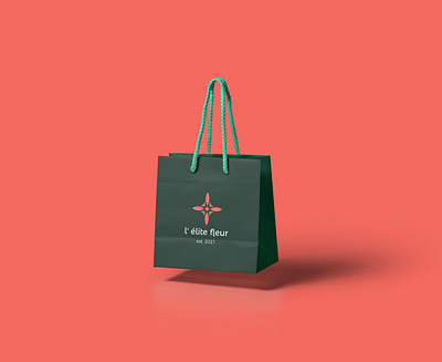 Paper Bag Florist Shop bag branding design designs eco florist logo flower flower logo geometry illustration logo logotype mark minimal packaging paper shape shop smallbusiness typography