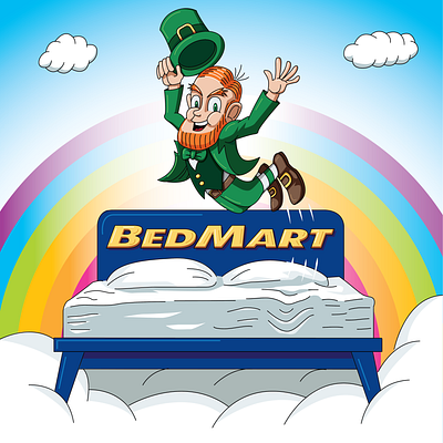 Happy St. Paddys! branding drawing illustration irish leprechaun march 17 march 17 typography vector