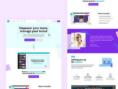 Canva : Landing page app design branding canva colorful colors design grain illustration landing landingpage maker page design planning tool ui ui design uiux uxdesign video