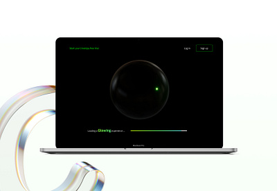 Creatopy Playoff – A Glow in the Dark creativity creatopy dark darktheme design dribbbleplayoff figma glasseffect glowing loadingpage loadingscreen productdesign rebound uiconcept uidesign visualdesign webdesign