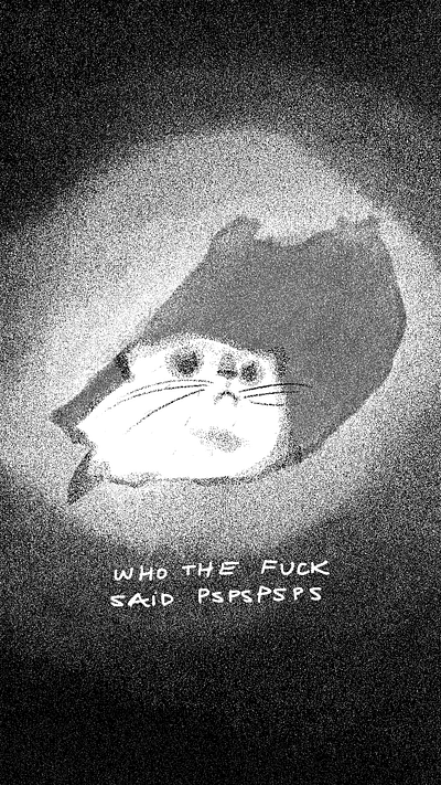 PSPSPS cat illustration