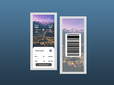 Plan your trip :) 024 app boarding boarding pass dailyui design flight app illustration travel ui