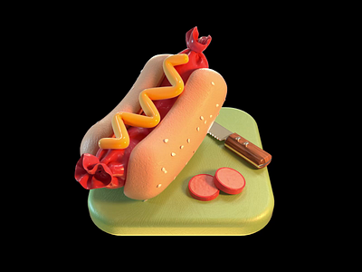 hotdog icon design