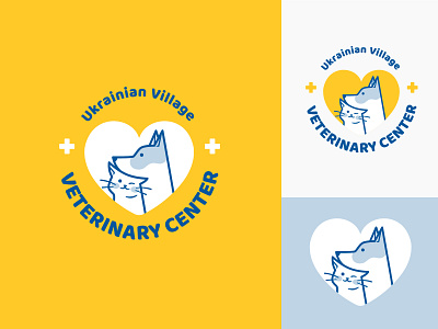 Logo for Veterinary Clinic branding cat cute cute animal design dog dog logo friendly funny logo pets ukrainian vector veterinary vivid