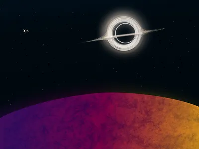 Nolan's Black Hole blackhole darktheme design dribbble illustration sketch space ui uiux ux vector