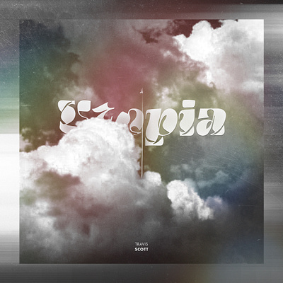 UTOPIA - album cover concept cover cover design digital illustration music music art travis scott typography utopia