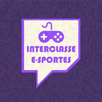 Interclasse E-sports Logo control design digital gamer games icon illustration logo pixel purple twitch