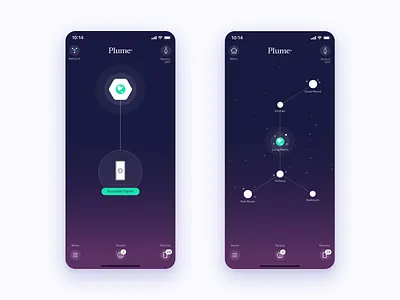 HomePass app app home screen modem network plume router ui ux