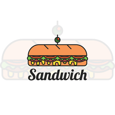 Sandwich logo 3d art animation app branding cartoons characters flat icon illustration illustrator logo logo design logodesign logos logotype modren logo ux vector web website