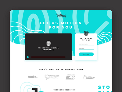 Treetrunk website design mockup motion tree trunk web design wood