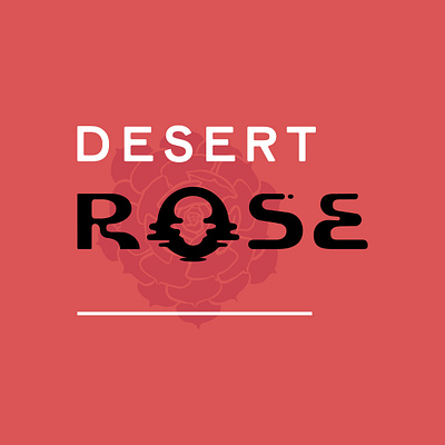 Desert Rose Logo brand design logo