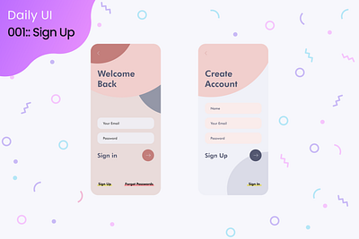 Daily UI :: 001 dailyui 001 design