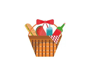 Hamper christmas hamper hamper illustration illustration illustrator vector