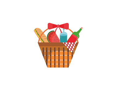 Hamper christmas hamper hamper illustration illustration illustrator vector