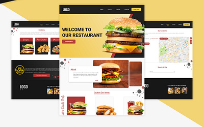 UI/UX Case Study Of A Restaurant Website casestudy concept concept design creative dailyui design interaction design mockup new red responsive design restaurant trending ui ui ux ui design uidesign uiux ux design website design