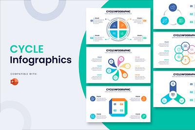 Cycle Powerpoint Infographics VOL 2 google slides powerpoint presentation slides slides templates