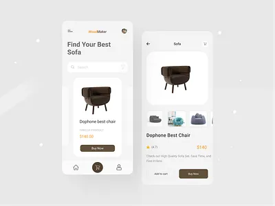 Furniture Shop Mobile App app chair chair app clean ui design furniture furniture app furniture design furniture store furniture website minimal mobile app online shop property ui uiux ux web