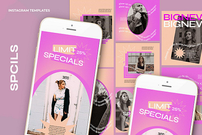 Spcils Instagram Template design instagram post instagram stories post social media design template