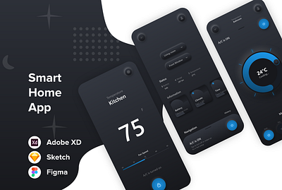 Smart Home App UI Design adobe xd app app design art creative design designer graphic design illustration inspiration mobile app mobile design mobile ui mobile uiux ui ui design uiux uiuxdesign uiuxdesigner uxdesign