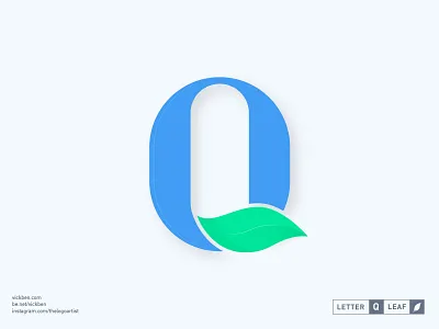 leaf letter Q alphabet designer eco green herbal identity landscape leaf leaves letter logo logo designer mark nature organic plant q skin care tea vegetarian