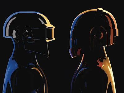 Daft Punk blender character daft daftpunk illustration punk