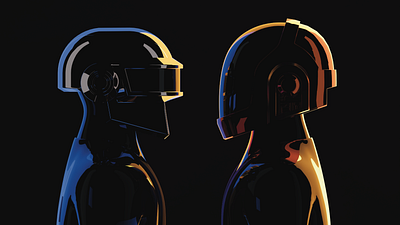 Daft Punk blender character daft daftpunk illustration punk