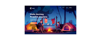 illustration landing paze illustration landing page landing paze ui ux design uidesign