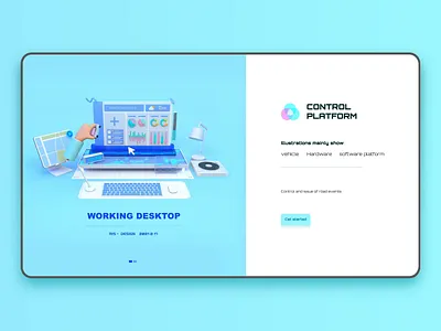 2021 3D Road data center 3d ae animation blue branding icon logo modern module typography ui ux