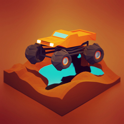 Monster Truck (Getting Started with Blender) 3d blender 3d blender3d monster truck