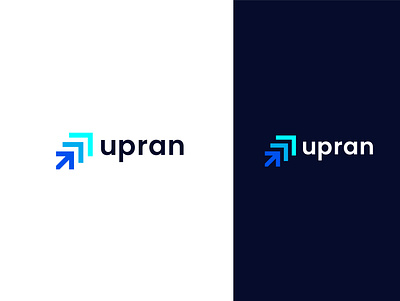 up ran Logo Design arow logo brand identity branding business logo design colorful company logo concept design flat gradient graphic design icon logo logo design logo design branding logo mark logotype up logo up ran vector