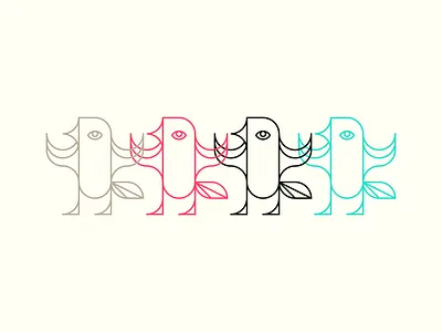 4horses From Now animal apocalipse bird design icon illustration line lucas braga minimal vector