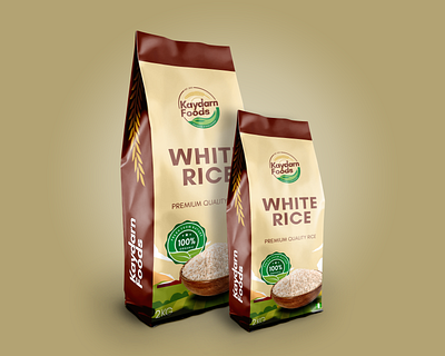 WHITE RICE MOCK UP illustration logo logo branding package design