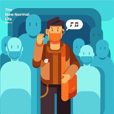 The New Normal life 1 01 animation app branding coronavirus covid 19 design flat flat illustration flatdesign illustration pandemic ui ux