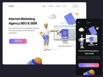 SEO & SEM design digital marketing agency graphic design illustration sem agency seo agency ui ux